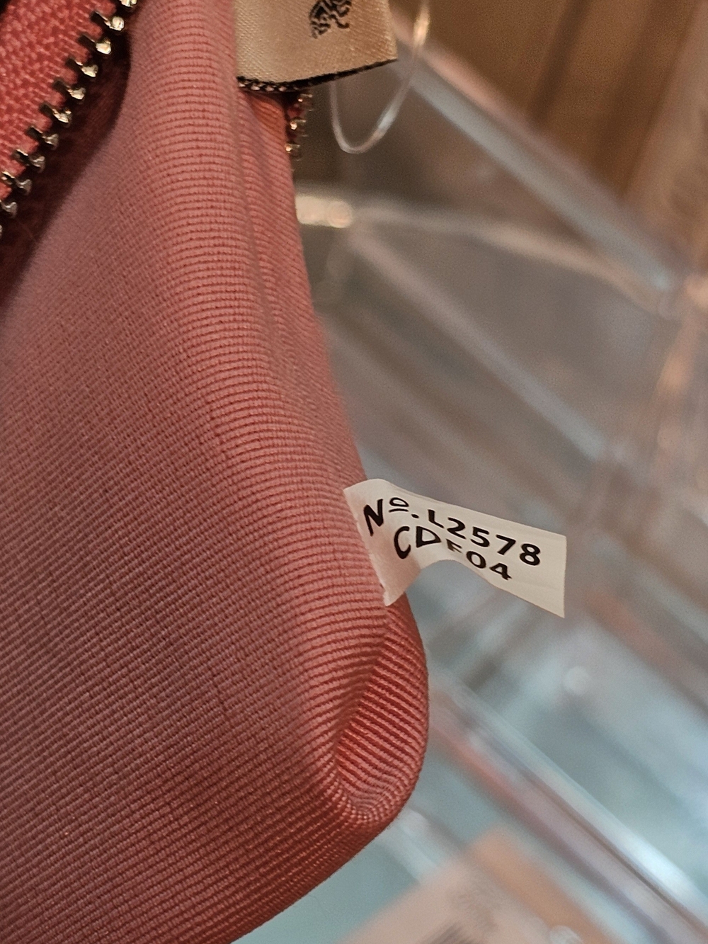 Coach Patent-Embossed in Coral Pink Leather Wristlet - Picture 8 of 13